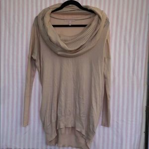 Victoria’s Secret blush pink off shoulder sweater